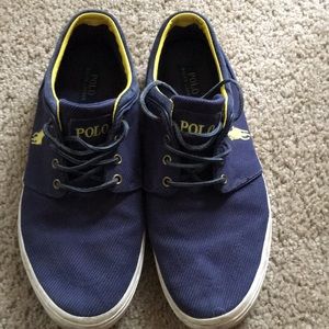 Blue polo shoes